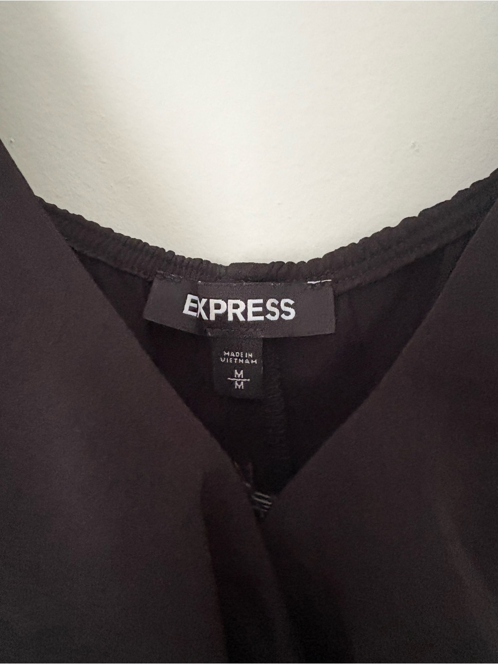 Express Black Ruffle Mini Dress - Picture 2 of 2